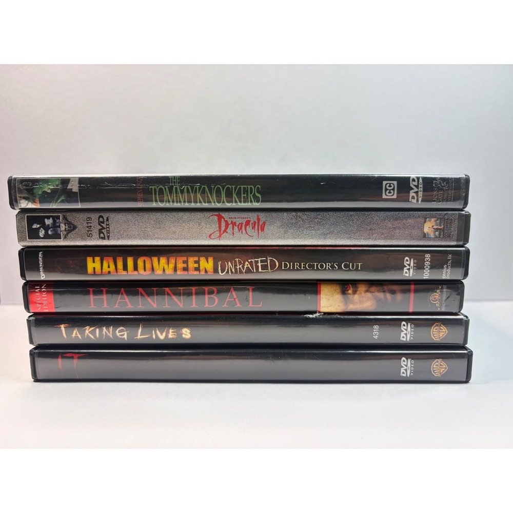 Horror DVD Lot Halloween Unrated Dracula Hannibal IT Tommyknockers Taking Lives